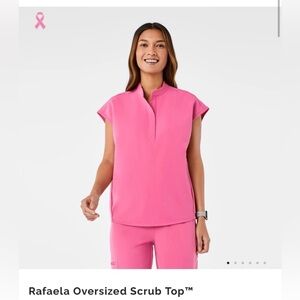FIGS Rafaela Top in F’ing Pink size XS
